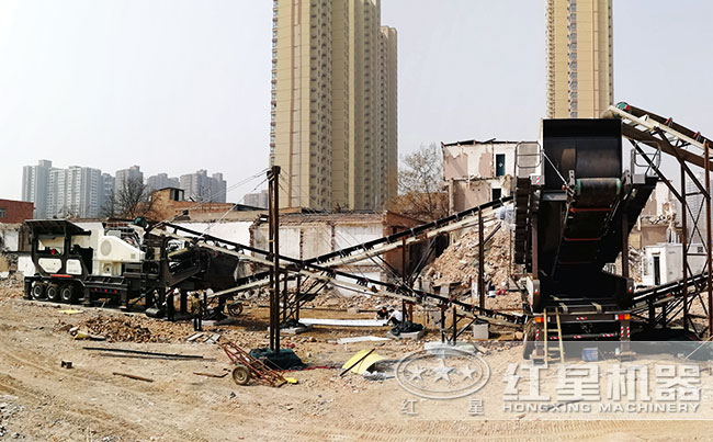 北京客户建筑垃圾破碎机